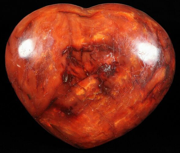 Colorful Carnelian Agate Heart #59583